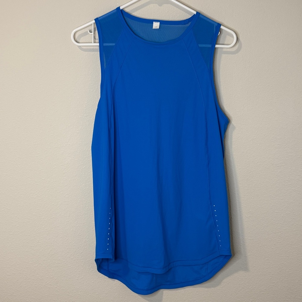 Lululemon Sculpt Bright Blue Sleeveless Top